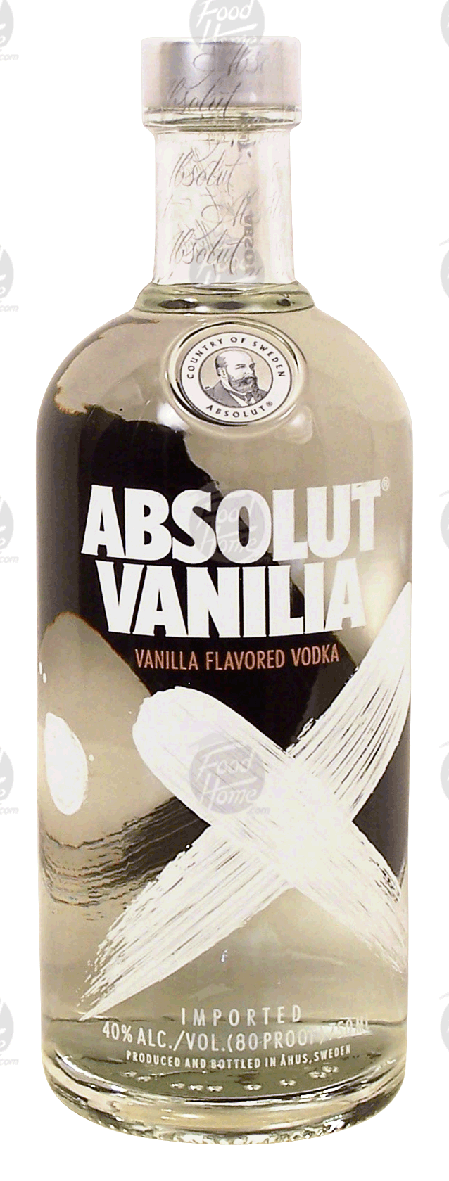 Absolut  vanilla flavored vodka, imported, 40% alc. by vol. Full-Size Picture